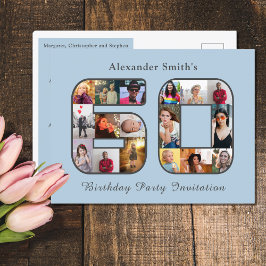 60.ª Invitación de cumpleaños 60.ª luz fotográfica