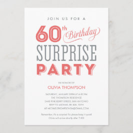 60.ª Sorpresa Invitaciones a Cumpleaños