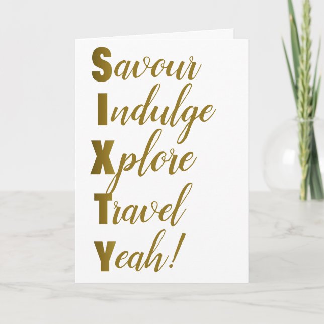 60.ª Tarjeta Acróstica de los 60 Años (Anverso)