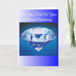 60.ª tarjeta de aniversario Boda Diamante
