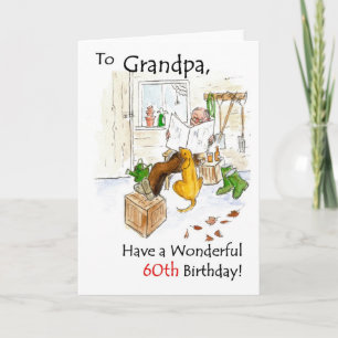 60.ª tarjeta de cumpleaños para un abuelo