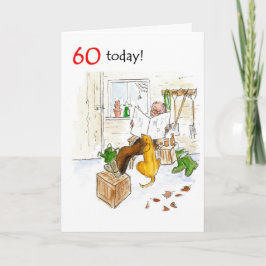 60.ª tarjeta de cumpleaños para un hombre