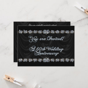 60.ª Tarjeta de invitación para el aniversario del