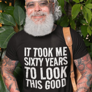 60.º 60 SESENTA CAMISETAS DE CUMPLEAÑOS EN NEGRO