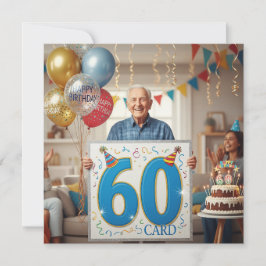 60.º abuelo gracioso con tarjetas de cumpleaños gi