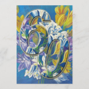 60.º Boda Aniversario Invitación Freesias