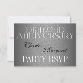 60.º Boda de Diamantes Annivsersary RSVP
