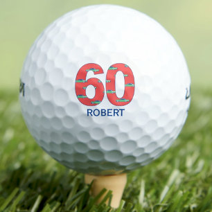 60.º cumpleaños bolas de golf 60 años carros inici