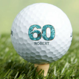 60.º cumpleaños bolas de golf regalo de golfista d