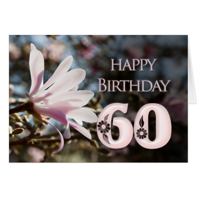 60.º cumpleaños con magnolia (Anverso (Horizontal))
