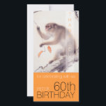 60.º cumpleaños gracias Mono japonés VFC<br><div class="desc">Mono de Hashimoto Kansetsu (1883-1945). Diseño en tarjeta vertical plana para cumpleaños de agradecimiento (personas nacidas en el año mono) con nombre y edad fondo naranja pálido. Puede cambiar fácilmente el texto (fuente, color, tamaño y posición) haciendo clic en el botón personalizar. Disponible en otro tipo de tarjetas. Tarjetas de...</div>