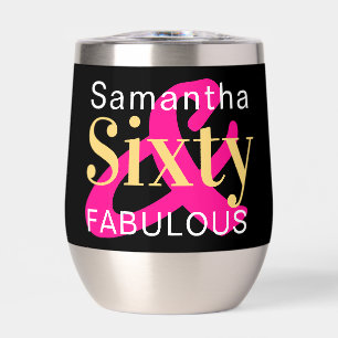 60.º Cumpleaños Personalizado Sesenta Fabuloso Ros