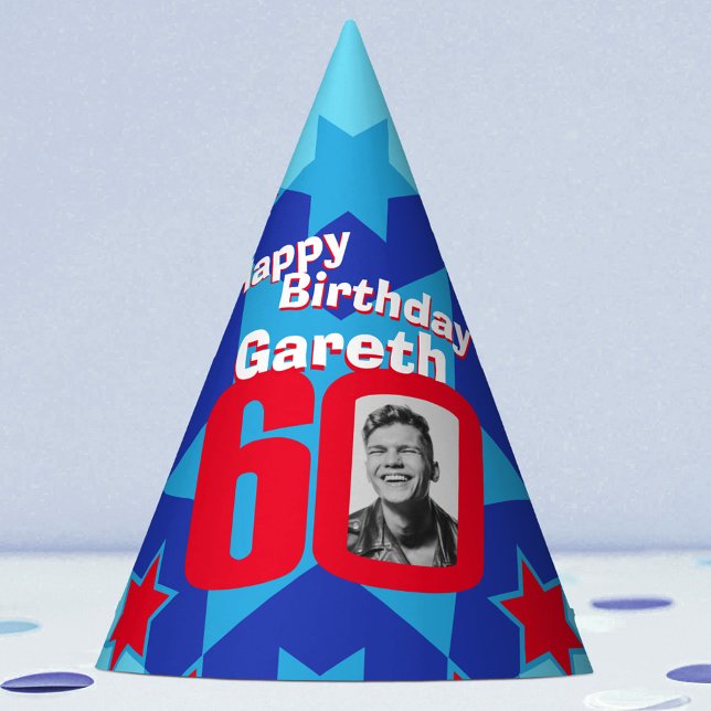 60.º gorra de la estrella de la foto personalizada (Subido por el creador)