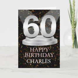 60.º Nacimiento Alarma Tarjeta de Nombre
