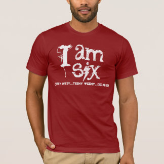 60.a camisa divertida del cumpleaños soy seis