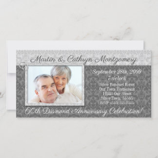 60° Aniversario con foto de pareja