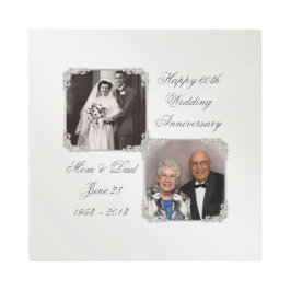 60 Aniversario de Bodas de Diamante Foto Arte de M