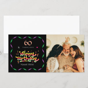 60 años por una fabulosa foto Personalizado