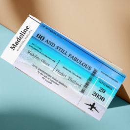 60 años y todavía fabuloso cumpleaños de embarque