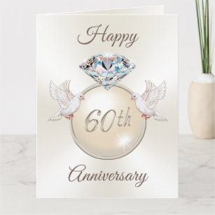 60.as tarjetas del aniversario de boda del