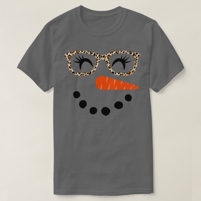 60 Camisa de Snowman para las mujeres Eyelash Leop (Diseño del anverso)