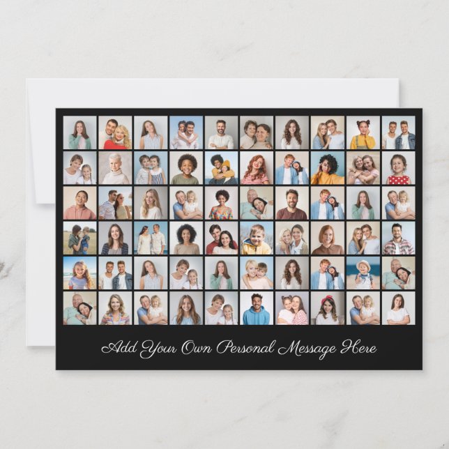 60 Collage de fotos Añadir su propia tarjeta de fe (Anverso)