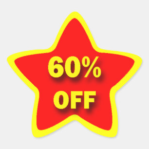 60% DE LOS Pegatinas de Star