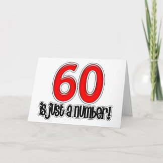 60 Es Sólo Una Tarjeta De Cumpleaños