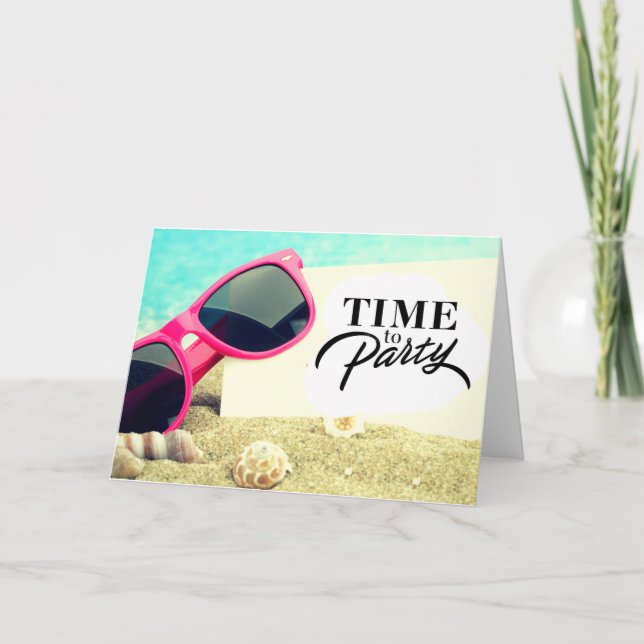 **60** ¡¡¡LA PLAYA TE DESEA!!! TARJETA DE CUMPLEAÑ (Anverso)