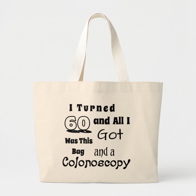 60.o bolso hilarante del cumpleaños - mordaza "di (Frente)