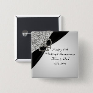60.o Botón del aniversario de boda
