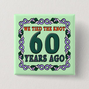 60.o Botón del aniversario de boda