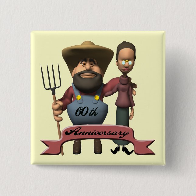 60.o Botón del aniversario de boda (Anverso)