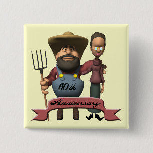 60.o Botón del aniversario de boda