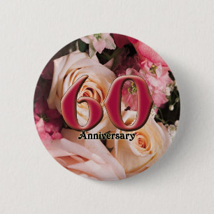 60.o Botón del aniversario de boda