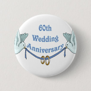 60.o Botón del aniversario de boda