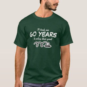 60.o Camisa del cumpleaños para el chiste del golf