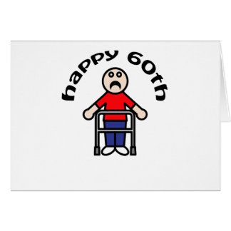 "60.o feliz divertido, para hombre "