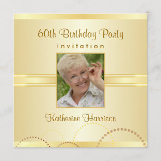 60.o Fiesta de cumpleaños - invitaciones de