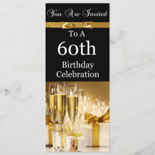 60.o Invitación personalizada de la fiesta de