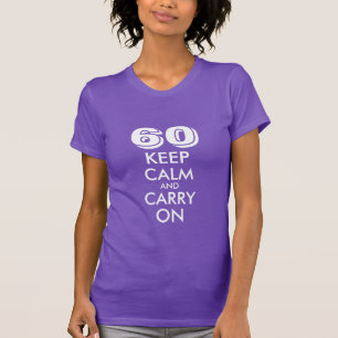 60.o La camiseta del cumpleaños para las mujeres