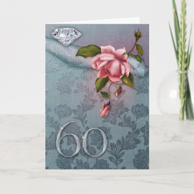 60.o Tarjeta del aniversario de boda (Anverso)
