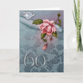 60.o Tarjeta del aniversario de boda