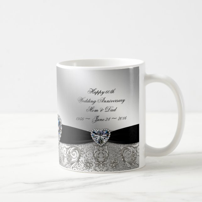 60.o Taza de café del aniversario de boda de (Derecha)