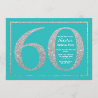 60.o Trullo de la invitación del cumpleaños y