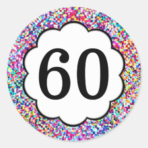 60 - Pegatinas coloridos de los números