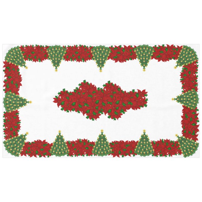 60" X 104" mantel del navidad (Frente (Horizontal))
