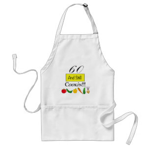 60 y aún delantal de Cookin