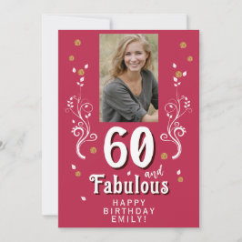 60 y fabuloso foliage Magent Photo 60th Birthday