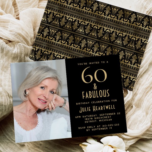 60 y Fabuloso | Invitación a la fiesta de cumpleañ (Subido por el creador)